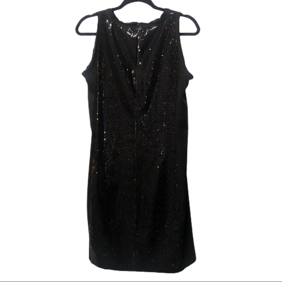 Michael Kors Metallic Two-Tone Sequin Crepe Dress - Picture 5 of 8